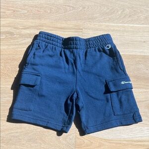 Champion Navy Cargo Fleece Shorts for Kids